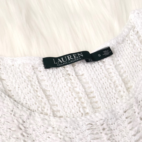White knitted Ralph Lauren blouse - Picture 2 of 2